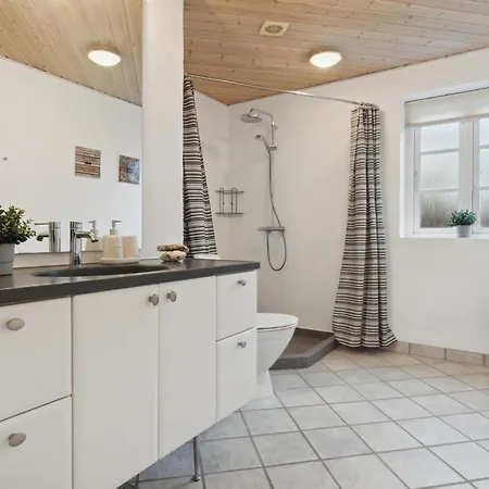 Beach Front In With House A Panoramic View Vestervig